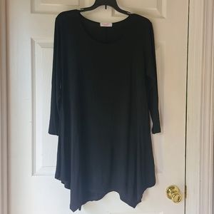 Belaroi black handkerchief tunic black size L